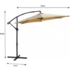 10' Patio Umbrella - Tan - Image 2