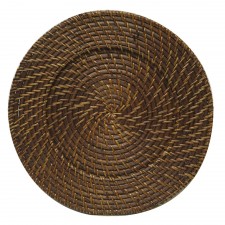 13" Round Rattan Charger Plate