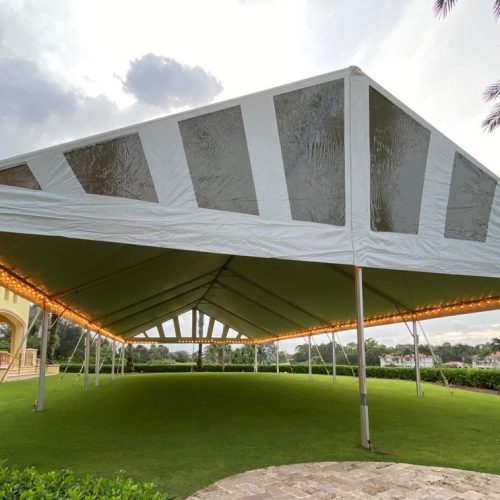 50 x 15 White Gable End Frame Tent