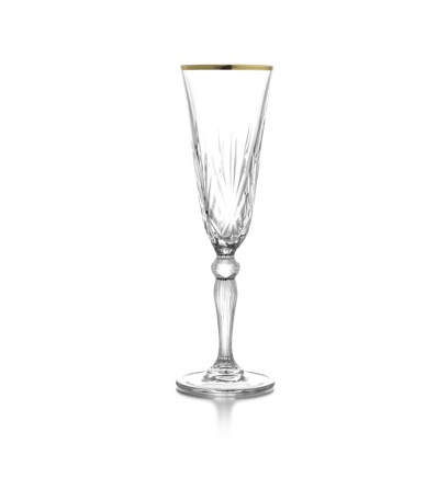 5.5oz Anne Marie Gold Champagne Glasses