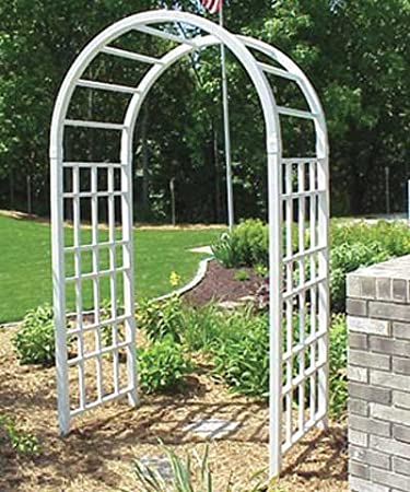 White Vinyl Arch Arbor