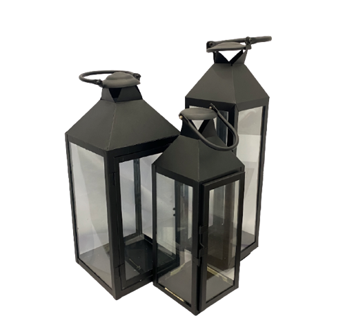 Black Metal Lantern