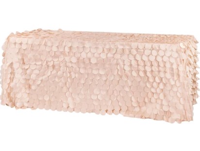 Blush Pink Petal Circle - Taffeta
