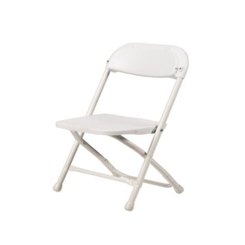 Kids White Plastic Folding Chair