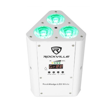 EZWedge White Tri Wireless LED Uplights