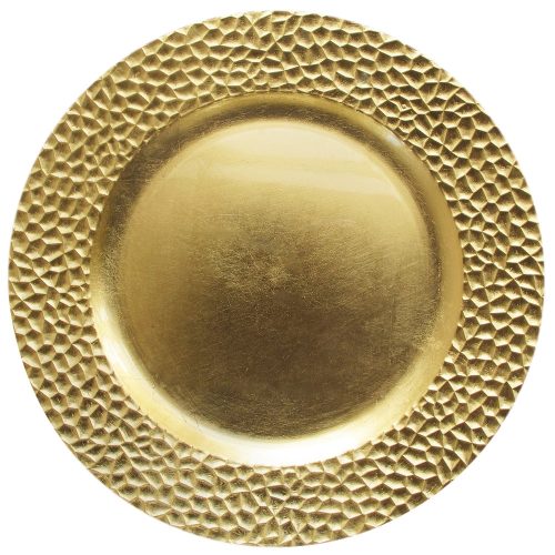 13'' Gold Hammered Charger