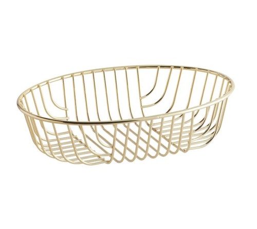 Bread Basket - Gold Metal