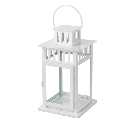 White Metal Lantern