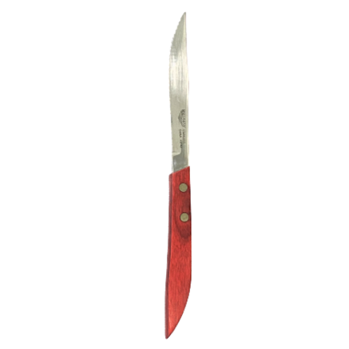 Wooden Steak Knife Red Handle