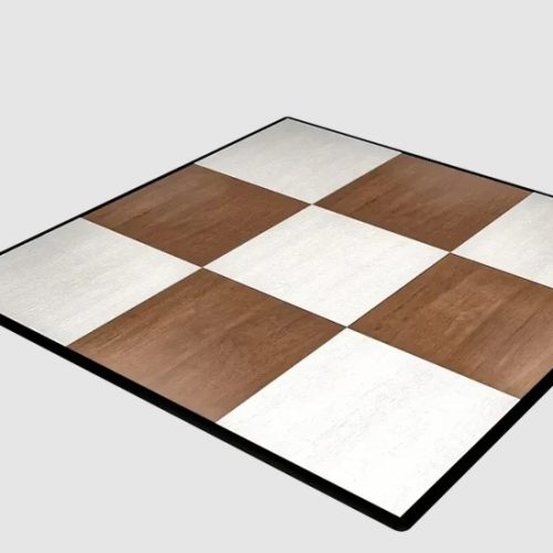Checkered Maple & White Dance Floor